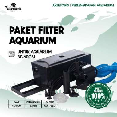 PAKET SET LENGKAP TOP FILTER BOX POMPA AIR AQUARIUM