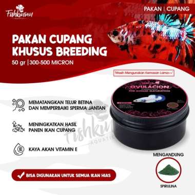 PELET IKAN CUPANG BETTA FISH - OVULACION UNTUK BREEDING (Vit. E)