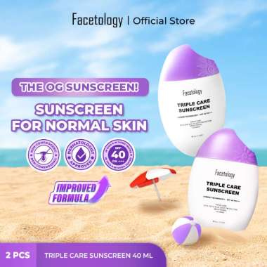[2PCS] FACETOLOGY Bundling Triplecare Sunscreen 40 ML