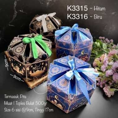 12pcs Kotak Eid Mubarak K33 Idul Fitri| Lebaran| Cookies| Nastar| K33 UNGU K3342