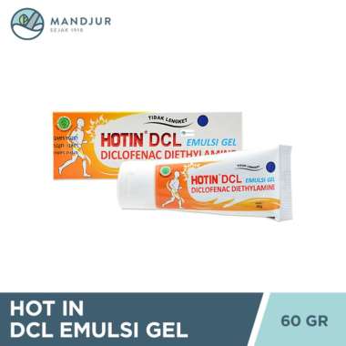 Hot In DCL Emulsi Gel 60 Gr - Gel Pereda Nyeri Sendi, Rematik, Memar