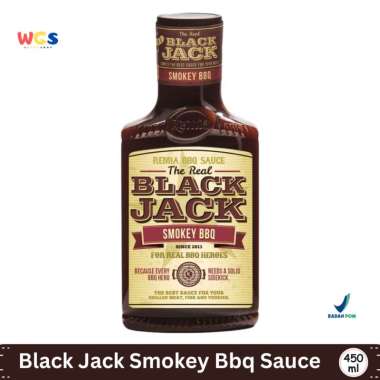 Remia BBQ Sauce Black Jack Smokey BBQ 450ml – Saus BBQ Asap Khas Amerika untuk Grill & Daging Bakar