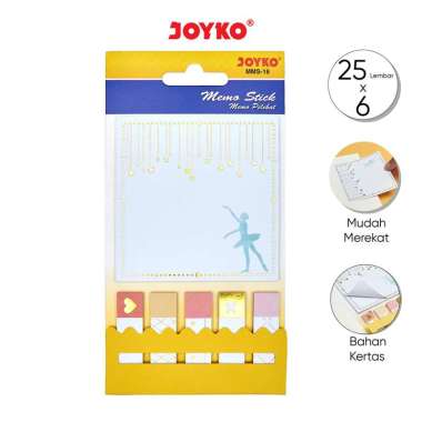 Memo Stick Sticky Note Kertas Memo Memo Tempel Joyko MMS-18 Multicolor