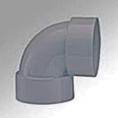 knee elbow 4 fitting - sambungan pipa paralon pvc 3" inch gray