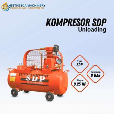 SDP Kompresor udara 0.25 Hp Tipe Unloading 0.25 HP 8 BAR