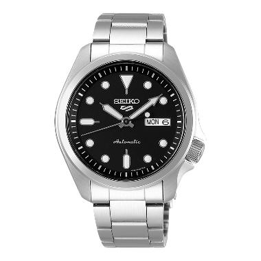 Jam Tangan Pria Seiko 5 Sports SRPE55K1 SKX Sports Style Automatic Black Dial Stainless Steel Strap 