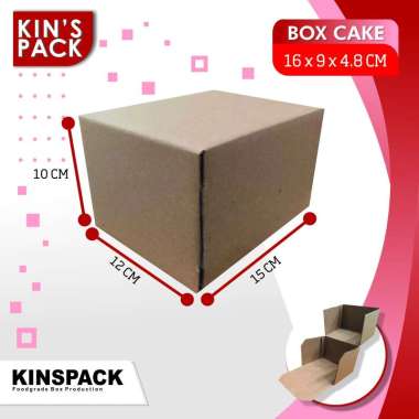 Lipatan Slice Cake Box Packaging Corrugated / Kotak Kue Personal