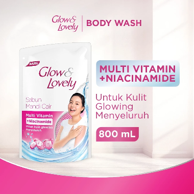 Glow and Lovely Brightening Bodywash with Multivitamin and Niacinamide [800 mL]
