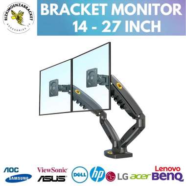 Braket Bracket Monitor PC Dual Monitor North Bayou NB F 160 Monitor 17 - 27 Import