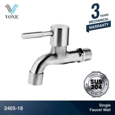 VONE Kran Air Tembok Keran Taman Kamar Mandi Bak Stainless SUS 304 2405 2405-18