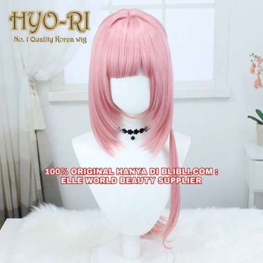 READY STOCK - WIG ELYSIA WIG COSPLAY GAME HONKAI IMPACT 3 WIG CEWE CEWEK WANITA PANJANG LURUS PINK P