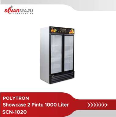 SHOWCASE 2 PINTU POLYTRON 1000 LITER DISPLAY COOLER SCN-1020