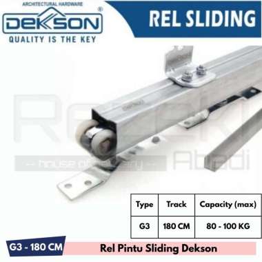 Rel Pintu Sliding DEKSON - J3 - Rel Geser Silver -