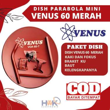 Dish parabola mini VENUS 60 cm Merah