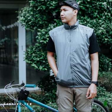 Consina Bicycle Vest Rompi Sepeda Gowes Bike Bicycle XL Grey