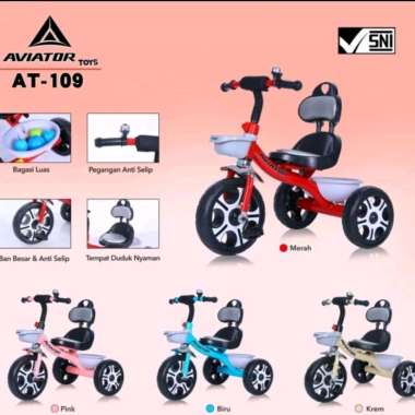 Sepeda Anak Roda Tiga Aviator AT-109 Tricycle AT109 AT 109