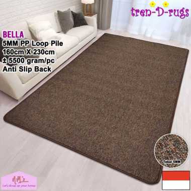 Tren-D-rugs Karpet polos alas lantai ruang tamu ruang tidur permadani bulu minimalis modern anti sli