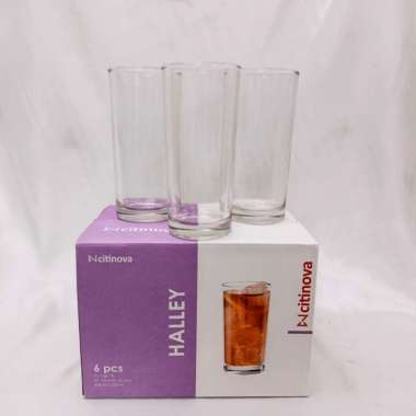 GELAS KACA HALLEY BEVERAGE PJ-146 SET6 CITINOVA