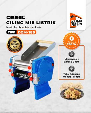 OSSEL Giling Mie Listrik Mesin Mie Listrik Gilingan Mie Listrik Penggiling Mie Listrik Ossel DZM180 