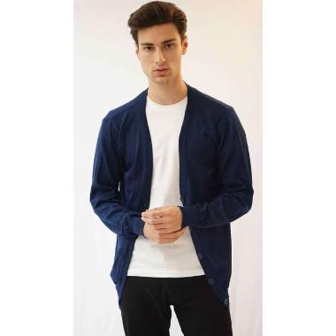 Houseofcuff Cardigan Pria Oversize Sweater Korea BigSize Jumbo Dongker Biru Dongker