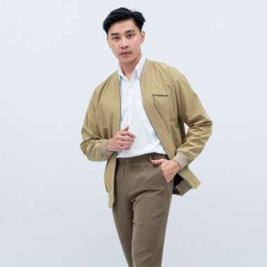 Houseofcuff Jaket Bomber Polos Windbreaker Krem L