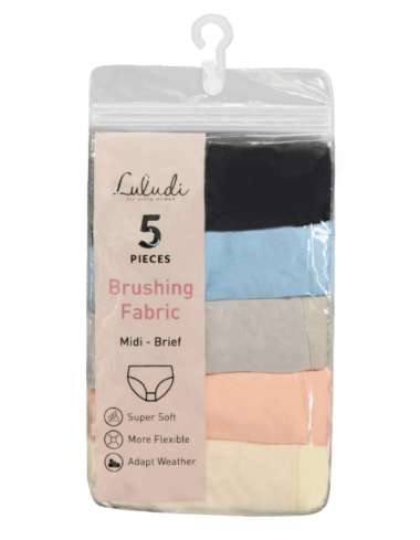 Luludi Saver Pack LP 5020A - Brushing Fabric - Midi Brief MIX LL