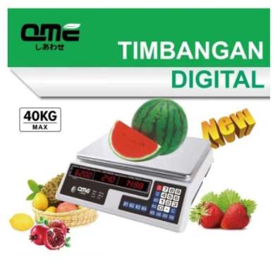 QME Timbangan Digital Buah 40kg Double Display QM-623