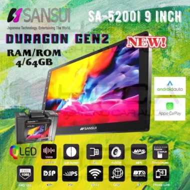 Sansui SA-5200I DURAGON GEN2 4/64 GB Android 9" Head Unit G2 Gen 2