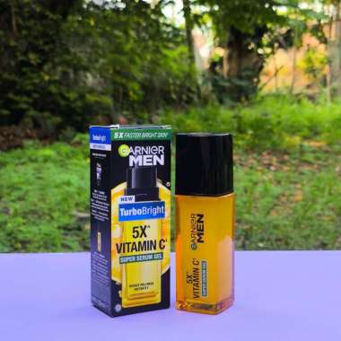 Garnier Men Turbo Bright 5x Vitamin C Super Serum Gel Serum Wajah Pria Mencerahkan Brightening Dark