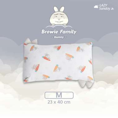 Bantal Guling Bayi / Baby Hug Pillow - Browie Family - LAZY Sunday Jr. Medium / 23x40 cm Browie Fami