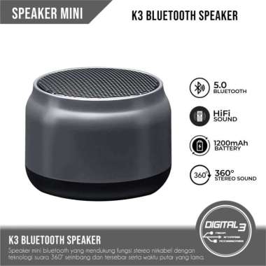 Speaker Mini K3 / K30 Bluetooth Wireless Speaker TWS Stereo Mic Compact Portable