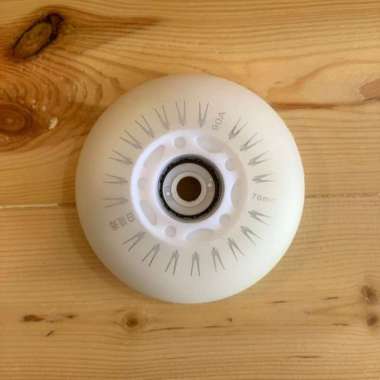 RODA SEPATU RODA WHEEL LED NON BRAND UNIVERSAL 76MM Silver