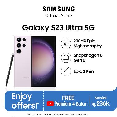 Samsung Galaxy S23 Ultra 5G Smartphone 12GB/512GB Lavender/Light Pink