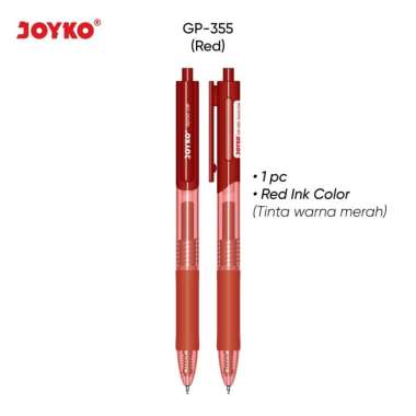 Gel Pen Pulpen Pena Joyko GP-355 Apola Gel 0.5 mm Red