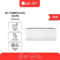 LG Air Conditioner AC 1/2 PK DUALCOOL New Terminator - DUAL SWING AUTO - Watt Control - Gold Fin - Dual Inverter Kompressor - Model K05NVA