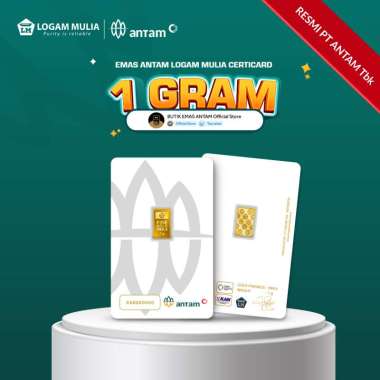 Emas ANTAM Logam Mulia Certicard - 1 gr TANPA DOMPET