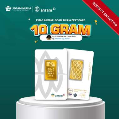 Emas ANTAM Logam Mulia Certicard - 10 gr TANPA DOMPET