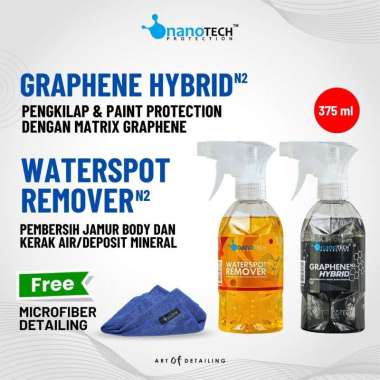 PEMBERSIH JAMUR BODY PENGKILAP DAN PAINT PROTECTION (GRAPHENE HYBRID + WATERSPOT REMOVER)- nanoTECH 