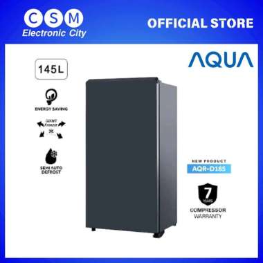 AQUA Kulkas 1 Pintu AQR-D185(MDS) / AQR-D 185 MDS GARANSI RESMI D-185MDS