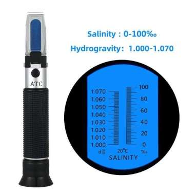 Salinity Refractometer 0-100% / Alat Ukur Kadar Garam