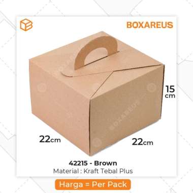 42215 Brown - Dus kue | cake box | Box | Dus | Kemasan