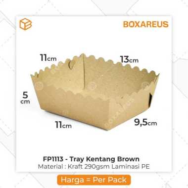 Food Paper Tray Kotak Kentang Goreng French Fries Box Makanan FP 1113