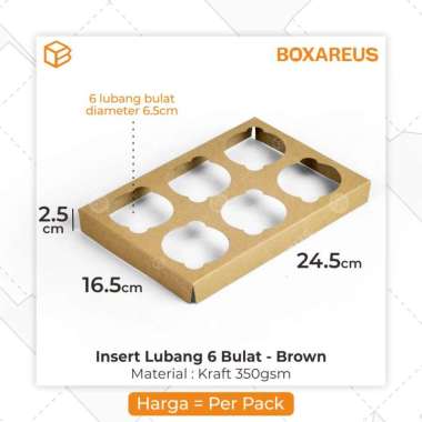 Insert Cupcake Box | Box. Dus. Kemasan. Cupcake Box. Cake Box Cokelat