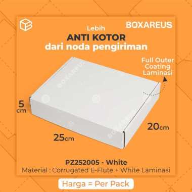 Kardus Box Baju Dus Packaging Hampers Kotak Olshop | PZ252005 White