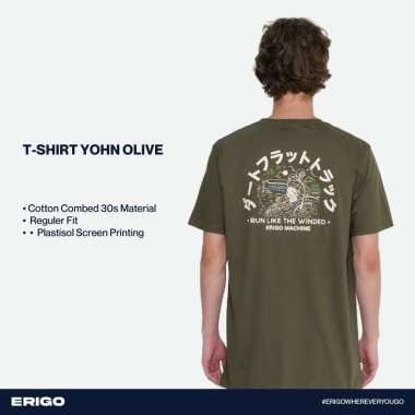 Erigo T-Shirt Yohn Olive Unisex M
