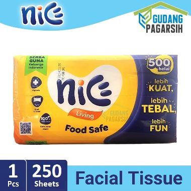 Nice Facial Tissue 250 Sheets - 2 Ply [500 Helai] PUTIH