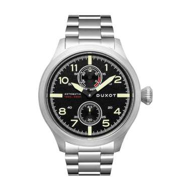 Jam Tangan Pria DUXOT Altius DX-2020-11 Matte Black Dial Stainless Steel Strap 46mm