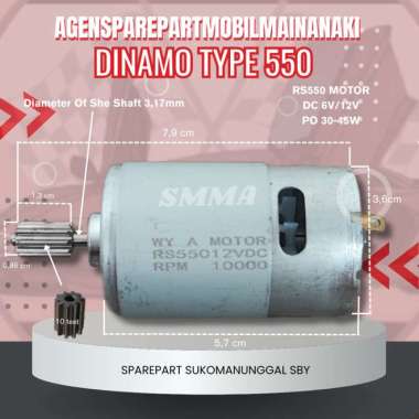 ⚡Ready⚡Dinamo 390/380 (Kecil) Dinamo 12volt buat Mobil Motor Mainan Aki 390 12v 16.000rpm