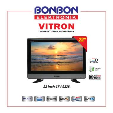 Vitron LED TV 22 inch LTV 2235 / LED Murah LTV2235 Digital TV