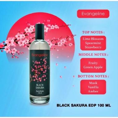 Evangeline Parfum Wanita EDP Black Sakura 100ml BPOM